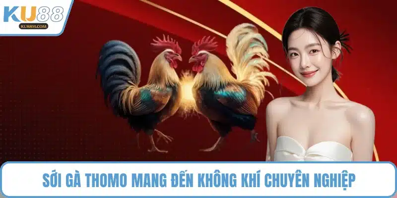 Sới gà Thomo mang đến không khí chuyên nghiệp